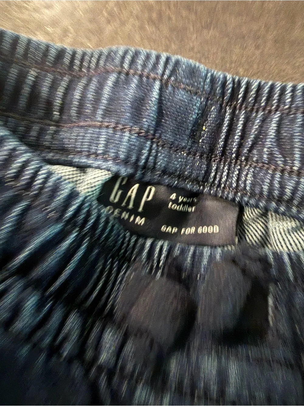 GAP Kids' Dark Blue Cargo Jogger Pants Sz 4 Jean-like